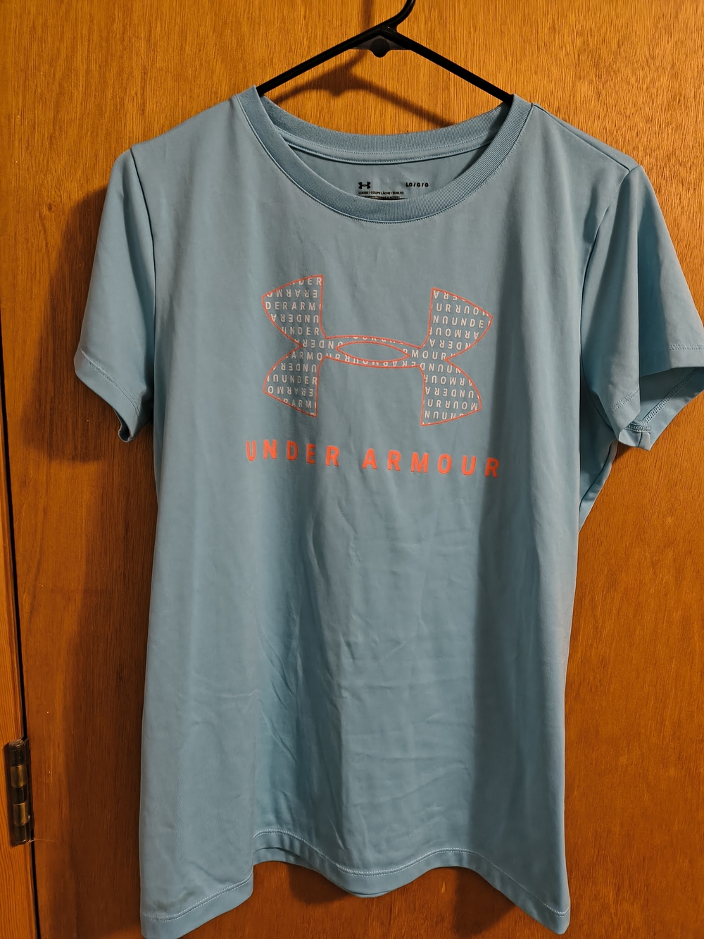 Under Armour Aqua Performance Tee with Coral Logo
